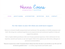 Tablet Screenshot of hannaevans.co.uk